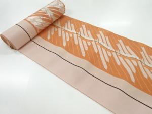 アンティーク　矢羽根模様織出し八寸帯地反物